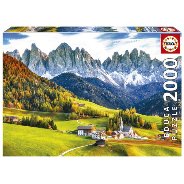 2000 Parça Puzzle Dolomitlerde Sonbahar - 19566 - Autumn In The Dolomites - Image 1