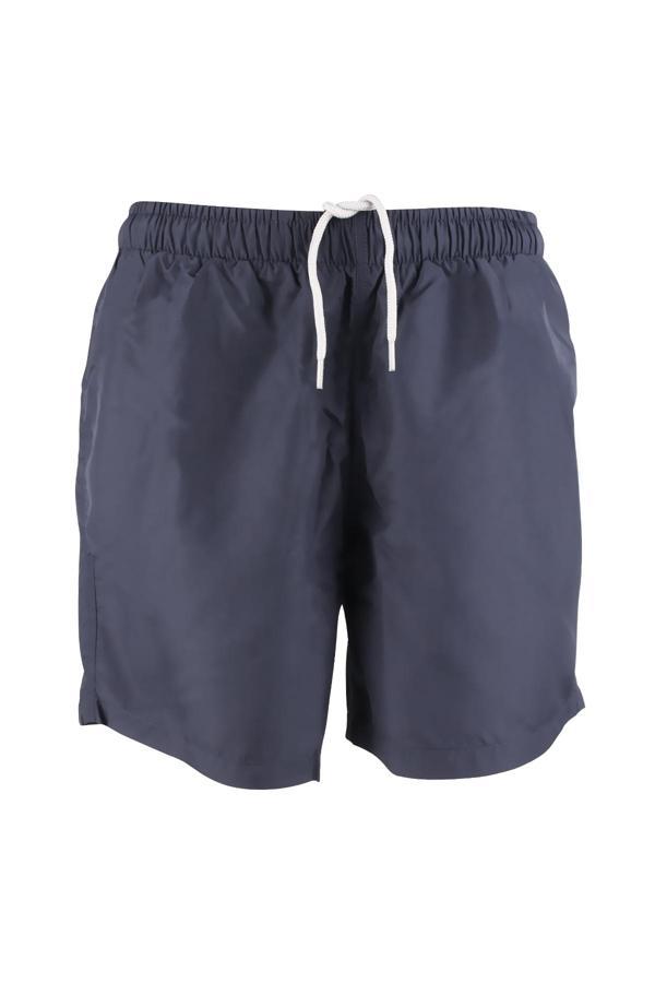 Erkek Deniz Şortu 3 Cepli Pamuklu Polyester Su Yitici Tahriş Etmeyen Astar Antrasit - Image 1