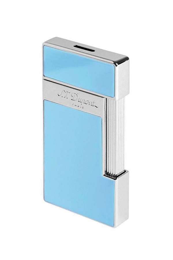 S.T. Dupont Slimmy Shiny Light Blue Lacquer Puro Çakmağı 28007 - Image 1