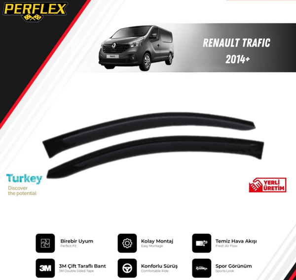CAM RÜZGARLIĞI V2 DÜZ RENAULT TRAFIC 2014+ - Image 1
