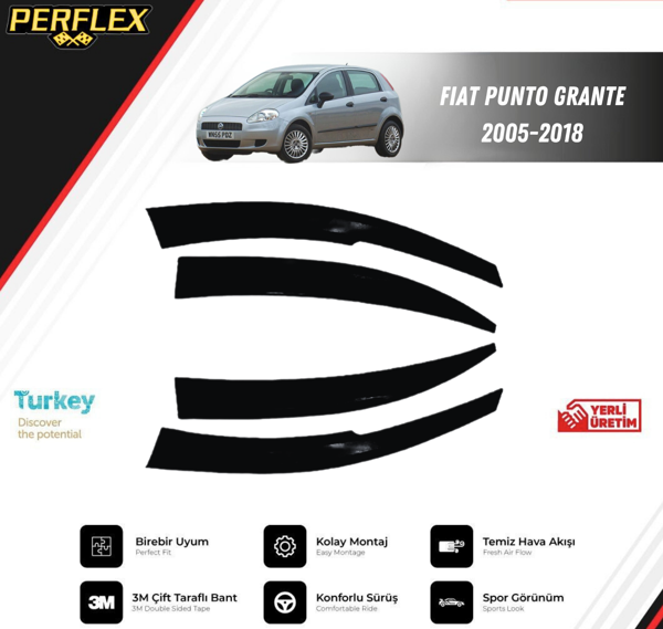 CAM RÜZGARLIĞI V2 MUGEN FIAT PUNTO GRANTE 2005-2018 - Image 1