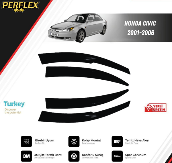 CAM RÜZGARLIĞI V2 MUGEN HONDA CIVIC 2001-2006 - Image 1
