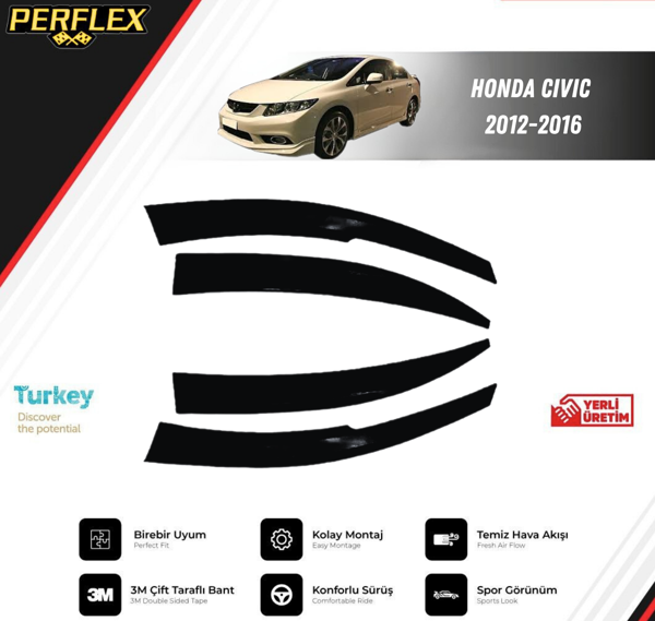 CAM RÜZGARLIĞI V2 MUGEN HONDA CIVIC 2012-2016 - Image 1