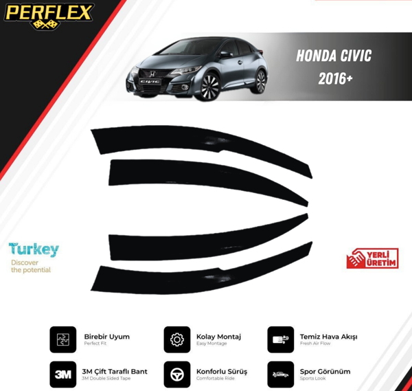 CAM RÜZGARLIĞI V2 MUGEN HONDA CIVIC 2016+ - Image 1