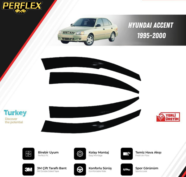 CAM RÜZGARLIĞI V2 MUGEN HYUNDAI ACCENT 1995-2000 - Image 1