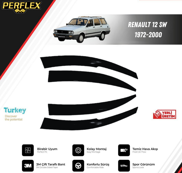 CAM RÜZGARLIĞI V2 MUGEN RENAULT 12 SW 1972-2000 - Image 1