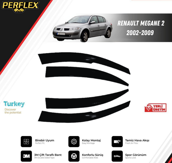 CAM RÜZGARLIĞI V2 MUGEN RENAULT MEGANE 2 2002-2009 - Image 1