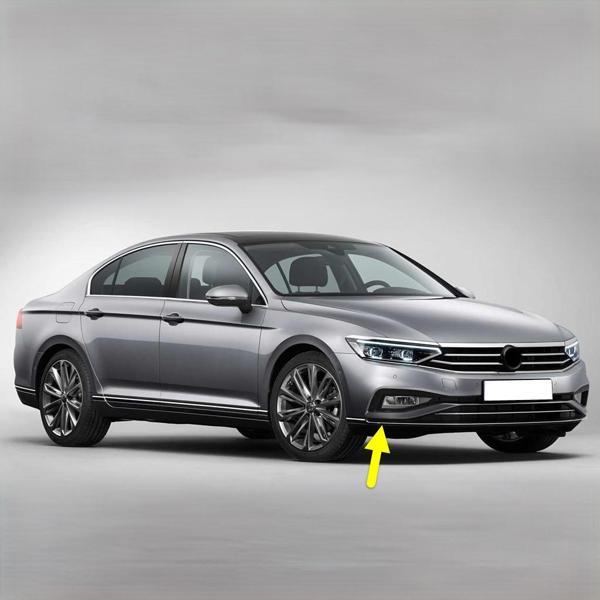 VW Passat B8.5 2020-2023 Ön Tampon Sağ Alt Kromaj Çıtası 3G0853254D - Image 1