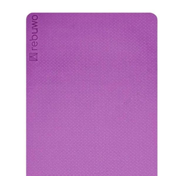 Çift Taraflı Kaydırmaz TPE Yoga Matı – 6mm Pilates Minderi | 181x61 cm Konforlu ve Dayanıklı Mor&Pembe - Image 1