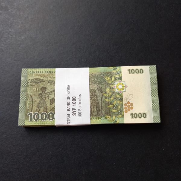 Escoines Koleksiyon 3996367f62dd3d4f94 Suriye 1000 pound ÇİL 100Adet 1 Deste Kağıt eski para - Image 1