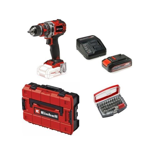 Einhell Tp-Cd 18/50 Li-I Bl Solo Akülü Vidalama Seti + 1 x 2.5 Ah Starter Kit (Bits Uç ve Çanta Dahil) - Image 1