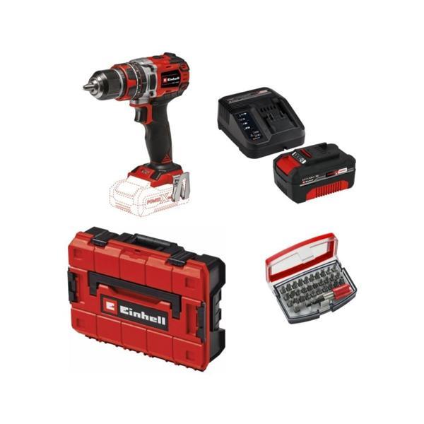 Einhell Tp-Cd 18/50 Li-I Bl Solo Akülü Vidalama Seti + 1 x 4 Ah Starter Kit (Bits Uç ve Çanta Dahil) - Image 1
