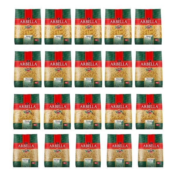 Arbella Makarna 500 gr Burgu-Boncuk-Fiyonk-Arpa 20 li Karma Paket - Image 1