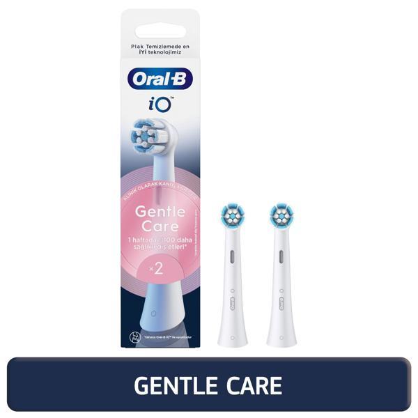 Oral-B iO Gentle Care Beyaz Diş Fırçası Yedek Başlığı 2 Adet - Image 1
