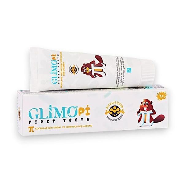 Glimo Pi First Teeth Doğal Çocuk Diş Macunu 50 ml - Image 1