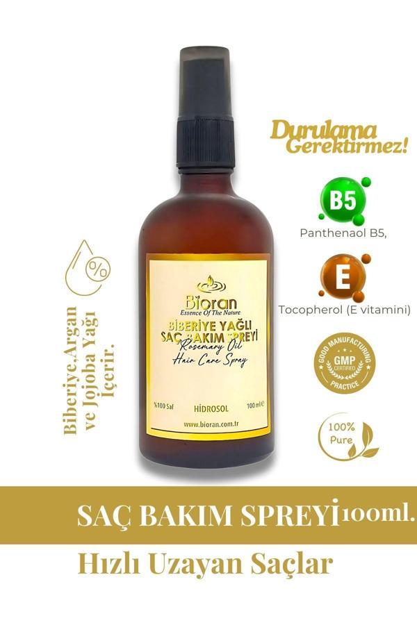 Biberiye Yağlı Saç Bakım Spreyi - "Hızlı Uzama ve Canlandırıcı Etki" Cam Şişede (100 ML) - Image 1