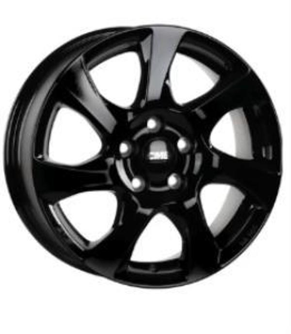 CMS-352-09 7.0x16" -5x112 ET45 57.1 Complete Matt Black Jant (4 Adet) - Image 1