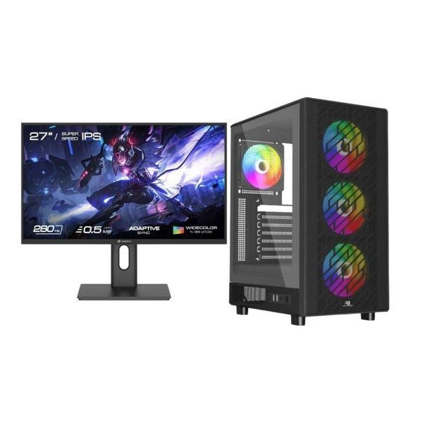LYSERG PB A600B RGB Kasa Amd Ryzen 7 9700X 16 GB Ram 500 GB SSD Asus Dual RTX 4060 W11 +27" Monitör - Image 1