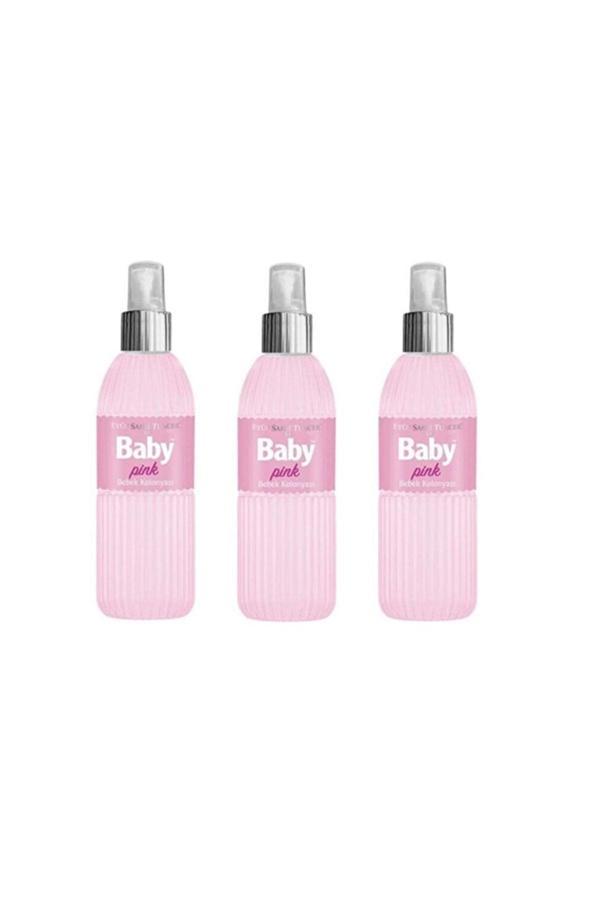 Bebek Kolonyası Baby Pınk 150 Ml Silindir Pet Şişe Sprey X 3 Adet - Image 1