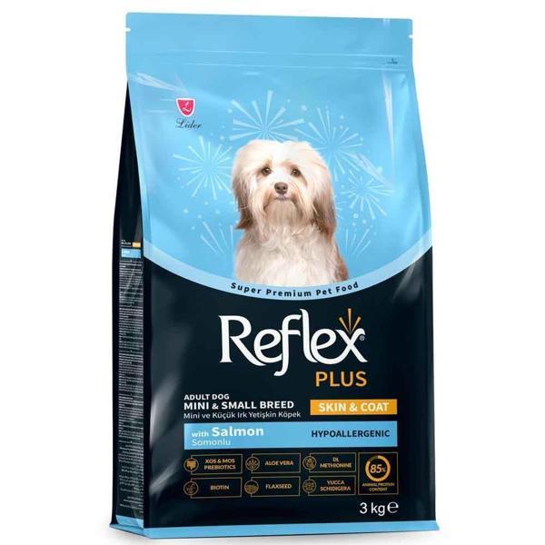 Reflex Plus Skin&Coat Somonlu Mini ve Küçük Irk Yetişkin Köpek Maması 3 Kg - Image 1