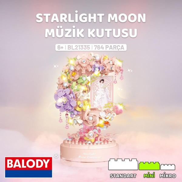Balody Starlight Moon Müzik Kutusu (BL21335) – Mini Blok Yapı Oyuncakları Seti - Image 1