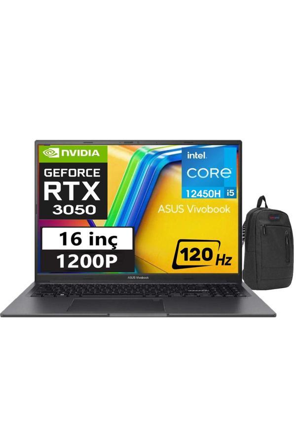 Vivobook 16X Core I5 12450H 40GB 512GBSSD RTX3050 16" 120Hz W11PRO WuxgaK3605ZC-N1012W34+ZETTAÇANTA - Image 1