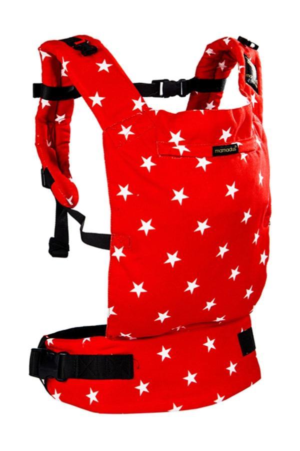 Mamadusbaby Kırmızı Yıldızlar Ergonomik Kanguru - Image 1