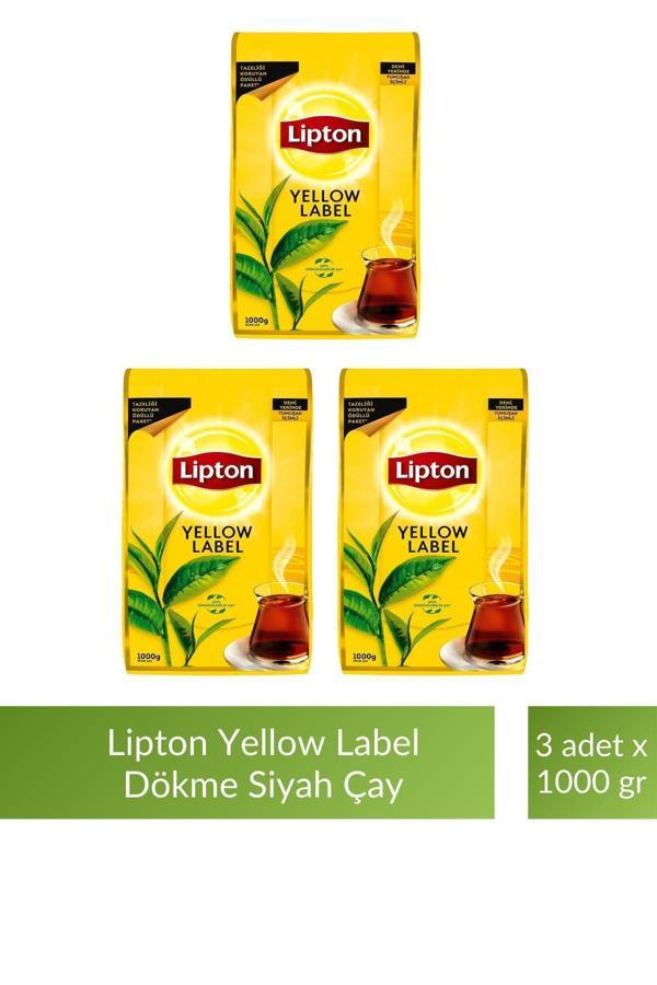Lipton Yellow Label Tea 1 kg 3'lü Çay - Image 1
