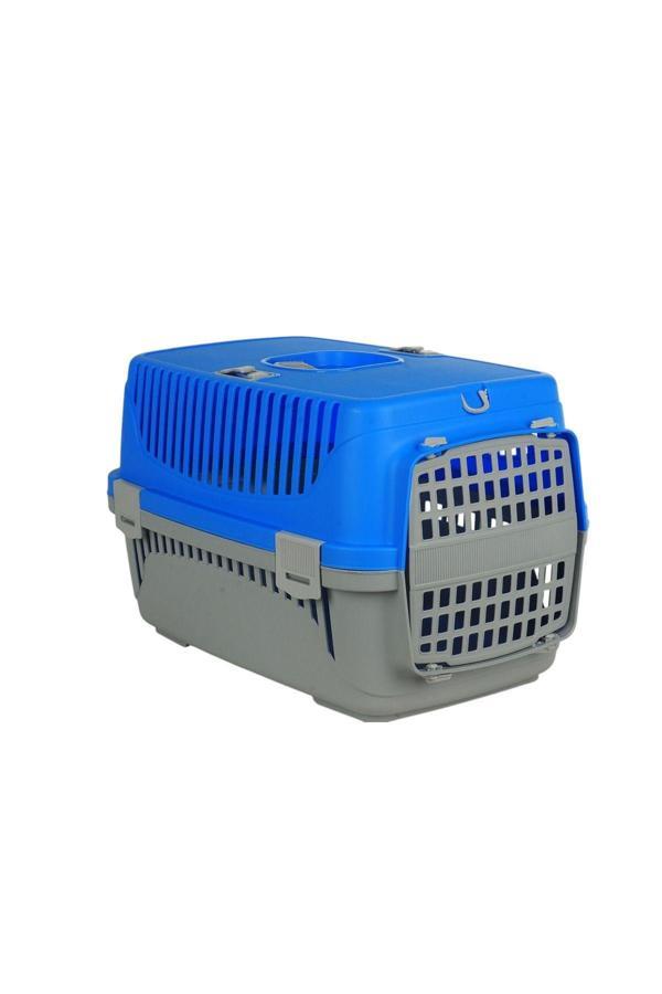Pribor Hz-105 Kedi Köpek Evcil Hayvan Taşıma Çantası Box Büyük Boy Çok Fonksiyonlu Mavi Gri - Image 1