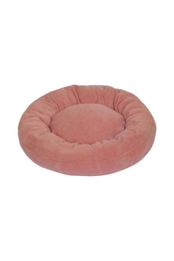Pribor Kedi Ve Köpek Simit Yatağı 50 Cm Çap Polar Pembe-fuşya - Image 1