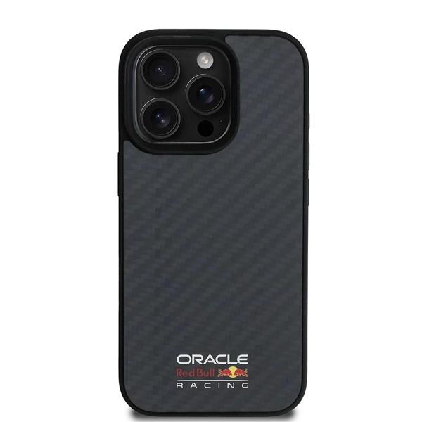 Apple iPhone 15 Pro Max Kılıf Redbull Orjinal Lisanslı Magsafe Şarj Özellikli Karbon Fiber Tasarımlı - Image 1