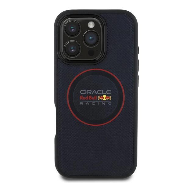 Apple iPhone 16 Pro Kılıf Redbull Orjinal Lisanslı Magsafe Şarj Özellikli Kırmızı Halka ve Logo Kaba - Image 1