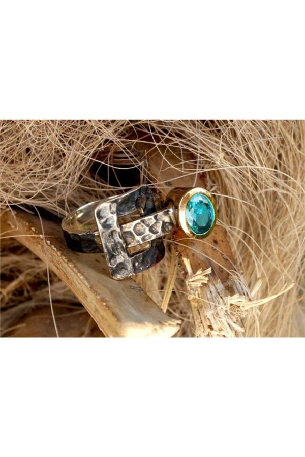 Osmanlı Gümüş Edebali Usta Özel Tasarımı Girift Gümüş Bayan Yüzük - Image 1