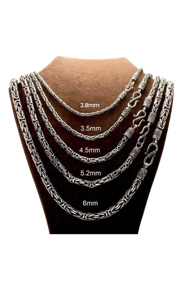 Osmanlı Gümüş 2Mm Italyan Kancalı Kral Model 925 Ayar Gümüş Erkek Kolye Zincir 240079804 - Image 1