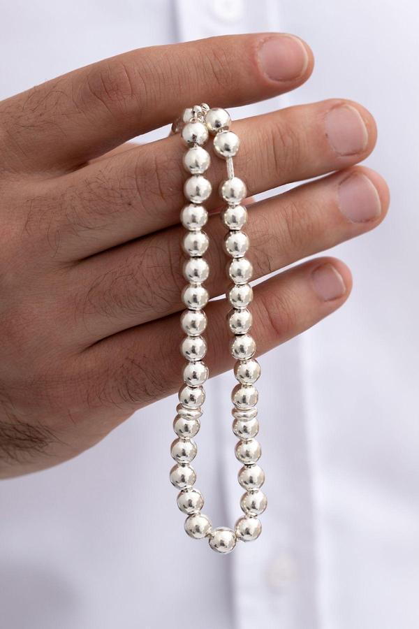 Osmanlı Gümüş Gümüş Tespih Küre Büyükboy 26Gr - Image 1