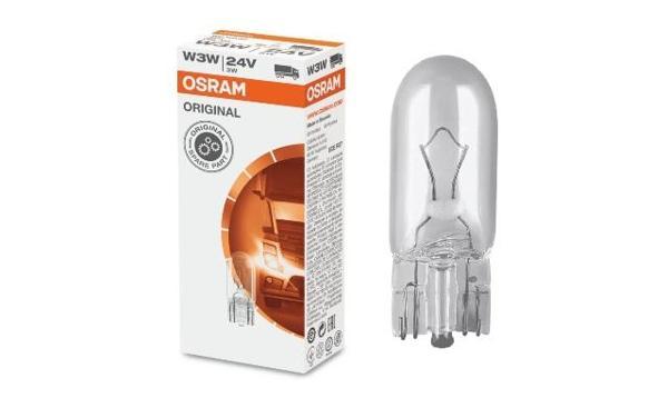 Standart Ampul Stop/si̇nyal/park/gösterge Ampulü 24v/w3w (2841) (Duy W2,1x9,5d)osram)  (10 Adet) - Image 1