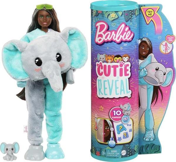 Barbie Cutie Reveal Bebekler Barbie Tropikal Orman Serisi Fil HKP98 - Image 1