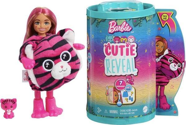 Barbie Cutie Reveal Bebekler Chelsea Tropikal Orman Serisi Kaplan HKR15 - Image 1