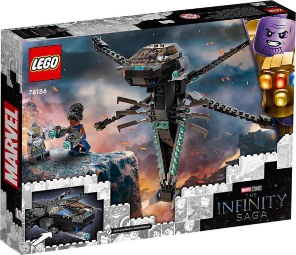LEGO Marvel Black Panther Ejderha Uçağı 76186 +8 Yaş (202 Parça) - Image 1