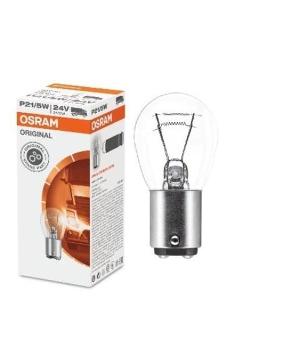 Standart Ampul Stop/si̇nyal/park/gösterge Ampulü 24v/p21/5w (7537) (Duy Bay15d) (Osram)  (10 Adet) - Image 1