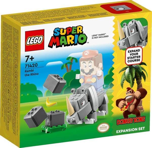 Lego Super Mario Gergedan Rambi Ek Macera Seti 71420 - Image 1