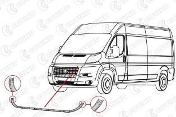 Peugeot Boxer 14/24 Ön Tampon Üst Bağlantı Sacı  - Image 1
