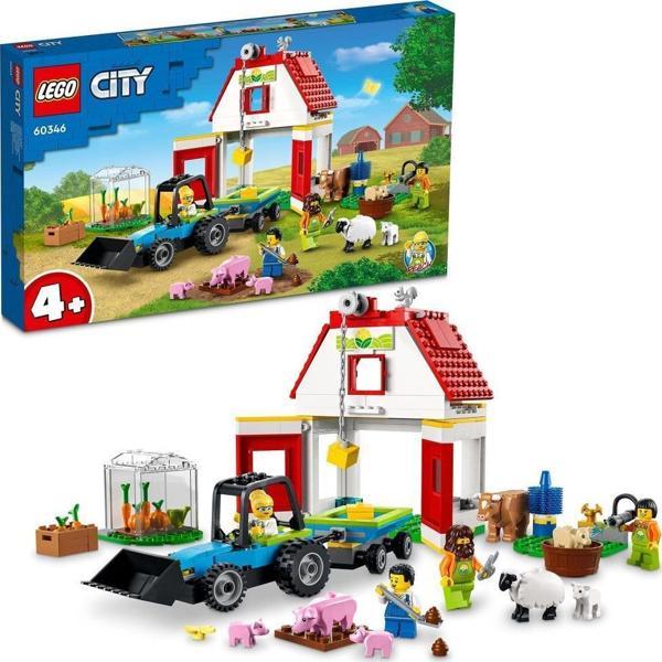 LEGO City Ahır ve Çiftlik Hayvanları 60346 Oyuncak Çiftlik Yapım Seti +4 Yaş (230 Parça) - Image 1