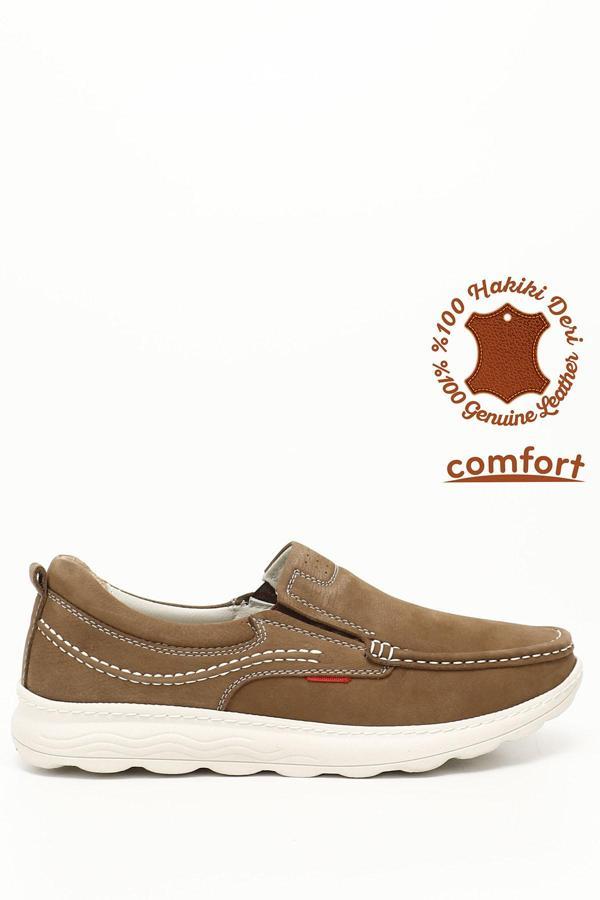 Erkek Kum Nubuk Hakiki Deri Comfort Ayakkabı - Image 1