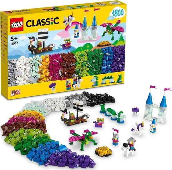 LEGO Classic Yaratıcı Fantastik Evren 11033 Hayali Karakterler ve Yaratıklar +5 Yaş (1800 Parça) - Image 1