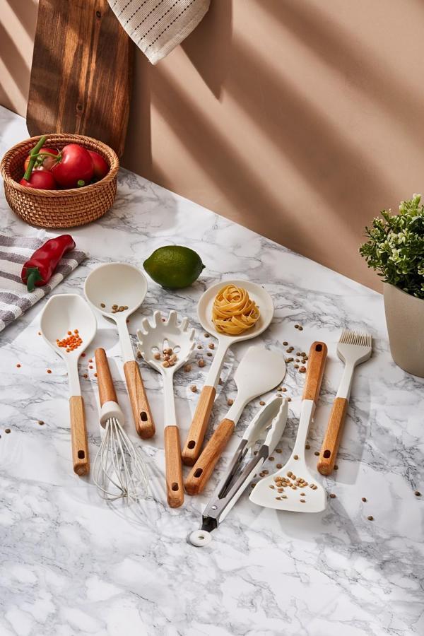 Aryıldız Dailytools Silikon Mutfak Seti 10 Parça Beyaz Ar261651  - Image 1