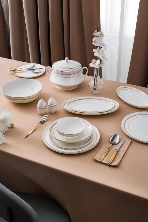 Aryıldız Desire 60 Parça Porselen Yemek Takımı Ar259757  - Image 1