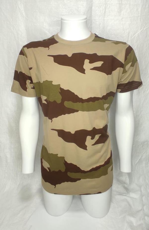 Single Sword Bisiklet Yaka Kısa Kollu Kamuflaj Erkek T-Shirt - Image 1