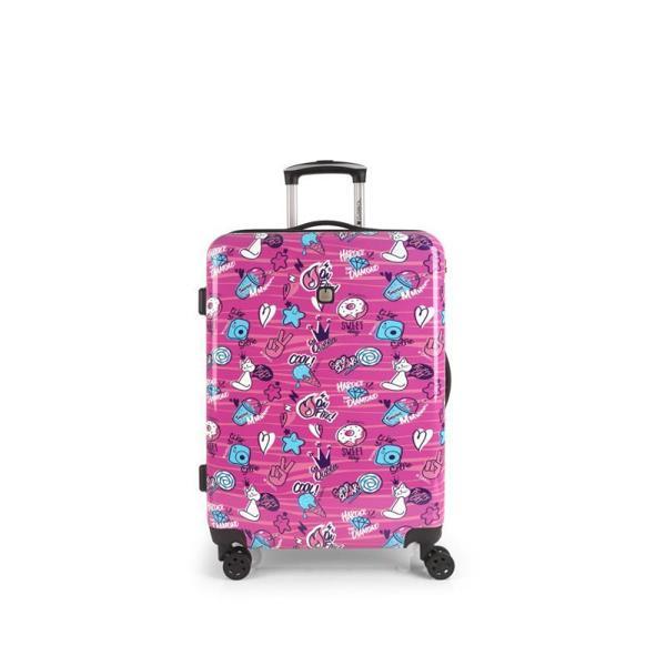 Gabol Trolley Valiz Orta Boy Sticker Pembe GB.234146 - Image 1