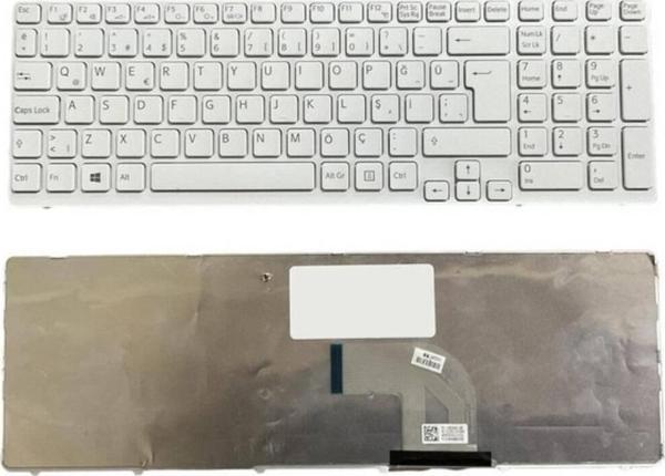 İnfostar Sony Vaio E15 Uyumlu Notebook Klavyesi  - Beyaz - TR - Image 1